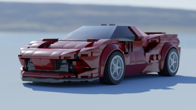 lego ferrari 3D मॉडल .c4d .max .obj .3ds .fbx .stl .blend