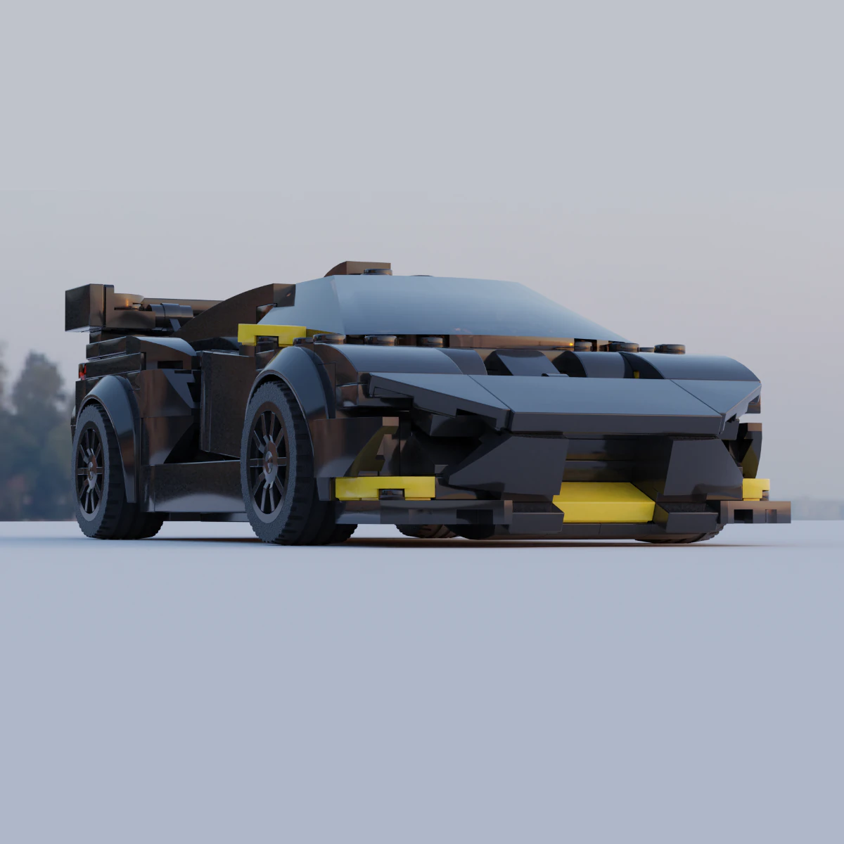 lego sportcar 3D Model .c4d .max .obj .3ds .fbx .stl .blend
