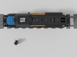 lego train Modelo 3D
