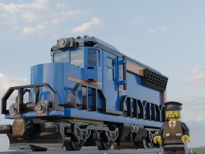 lego train 3D Model