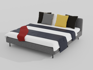 modern bed 3D Model
