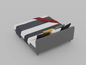 modern bed 3D Model