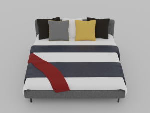 modern bed 3D Модель