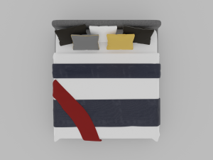 modern bed 3D Модель