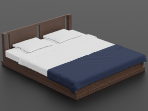 modern bed 3D Model