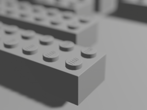 lego brick 3D मॉडल