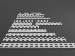 placas de lego Modelo 3D