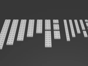placas de lego Modelo 3D
