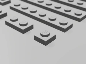 placas de lego Modelo 3D