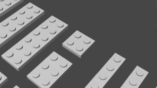 lego plates 3D 모델 .c4d .max .obj .3ds .fbx .stl .blend 