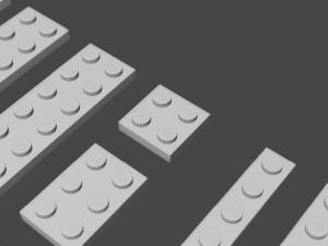 lego plates 3D मॉडल