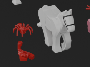 lego animals 3D Модель