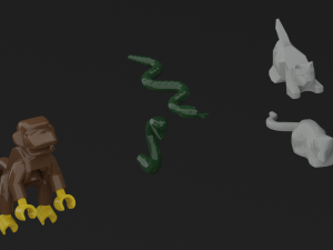 lego animals 3D Модель