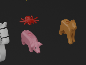 lego animals 3D Модель