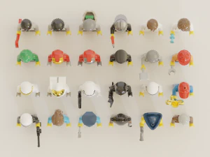 lego minifigures pack 3D Model