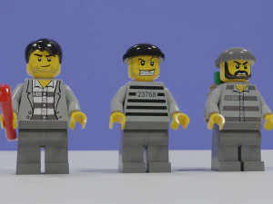 lego minifigures pack 3D Model