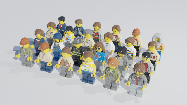 lego minifigures pack 3D 모델 .c4d .max .obj .3ds .fbx .stl .blend 