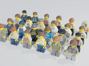 लेगो मिनीफिगर पैक 3D मॉडल