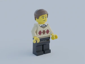 pacote de minifiguras lego Modelo 3D