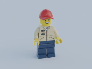 pacote de minifiguras lego Modelo 3D