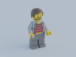 pacote de minifiguras lego Modelo 3D