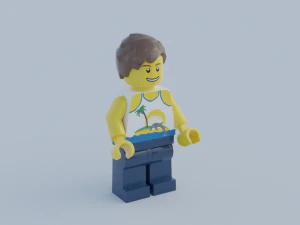 pacote de minifiguras lego Modelo 3D