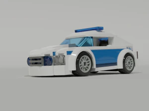 lego police car 3D Model