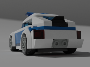 lego police car Model 3D