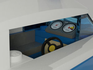 lego police car Model 3D