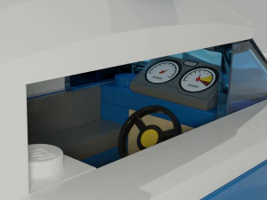 lego police car 3D Model