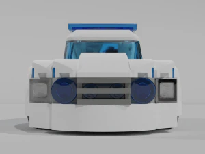 lego police car 3D Model