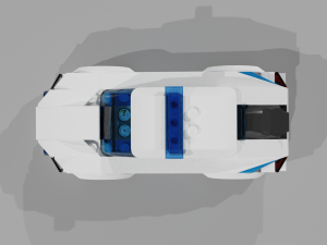 lego police car Model 3D