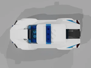 lego police car 3D Model