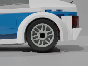 lego police car 3D Model