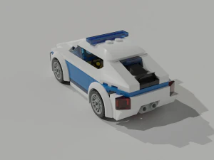 lego police car 3D Model
