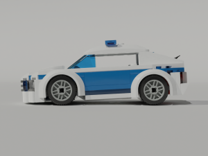 lego police car Model 3D