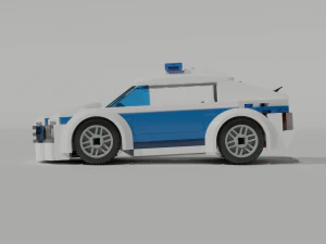 lego police car 3D Model