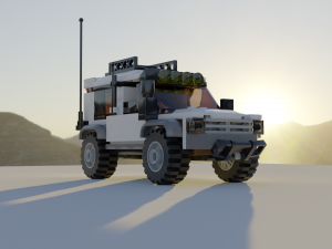lego suv Model 3D