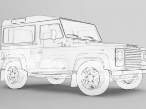 game ready land rover 3D Модель