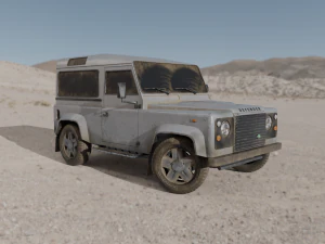 Land Rover gameready Modelo 3D