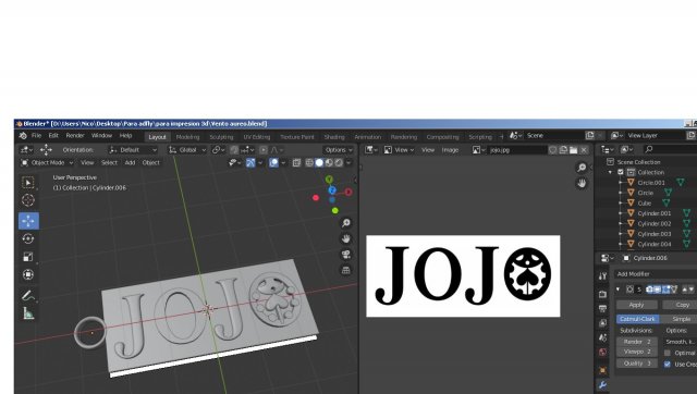 jojo keychain 3D-Druckmodell .c4d .max .obj .3ds .fbx .stl .blend 