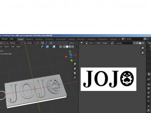 jojo keychain 3D 프린트 모델