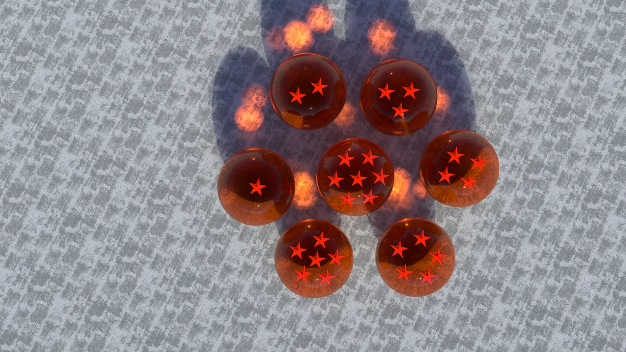 dragon ball 3D Model .c4d .max .obj .3ds .fbx .stl .blend 