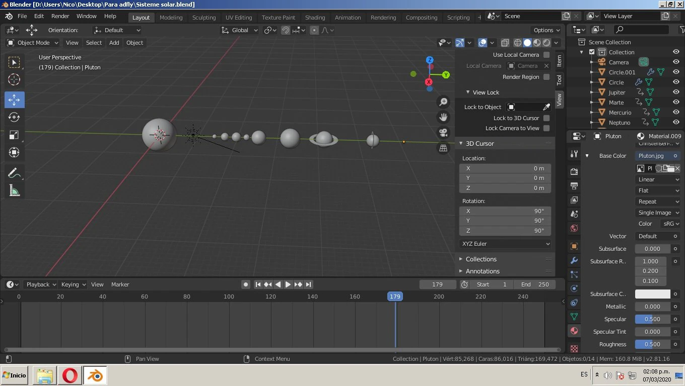 solar system 3D Model .c4d .max .obj .3ds .fbx .stl .blend 