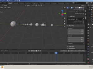 solar system 3D 모델