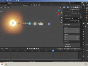 solar system 3D Model