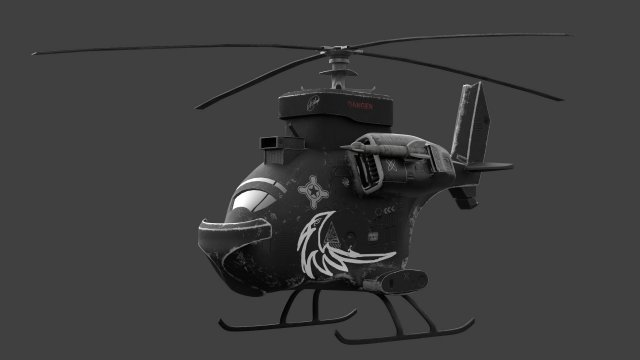 reconnaissance drone 3D Model .c4d .max .obj .3ds .fbx .stl .blend 