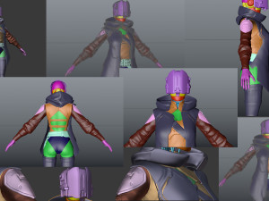 cyberpunk characters 3D Model