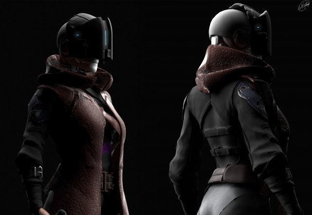 cyberpunk characters 3D Model .c4d .max .obj .3ds .fbx .stl .blend 