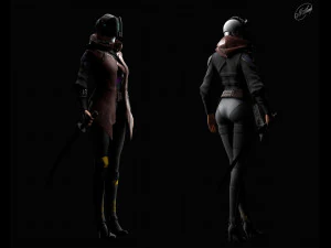 cyberpunk characters 3D Model